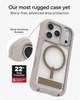 Чохол ZAGG Gear4 Rainier MagSafe KS для Iphone 17 Pro (6.3") Прозорий + Beige протиударний із підставкою - зображення 14