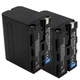 Два аккумулятора 6600 mAh универсальный для видеосвета, камеры F960/F970 - изображение 1