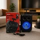 Портативная музыкальная Bluetooth колонка ZQS 20Вт с FM-радио USB TF LED подсветкой и микрофоном 1800mAh (OZI8) - изображение 2