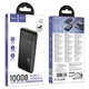 Павербанк Power Bank HOCO J159 Essence 10000 mAh 22.5W PD20W Black портативний акумулятор із LED-дисплеєм - зображення 2