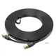 Кабель сетевой патч-корд HOCO US07 Cat.6 Gigabit Ethernet LAN RJ45 Плоский 20м Black (HOCO-US07) для интернета - изображение 1