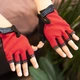 Перчатки велосипедные Sporty беспалые детские спортивные Solid Red - изображение 1