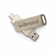 Портативний SSD Wibrand Wolf 1TB USB 3.2 Gen.2 Type-C/Type-A Read/Write 1000 MB/s Silver (KST-WIEXSSD\/WO1TB) - изображение 1