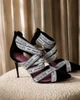 Туфлі жіночі Balmain Couture Ribbon-Print Pumps 38 чорно - білі - изображение 2