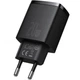Сетевое зарядное устройство Baseus Compact 20W (1C1A) с быстрой зарядкой PD QC3.0, Черный - изображение 3