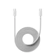 Кабель Type-C to Type-C 6A Xiaomi Braided Fast Charging (2m) плетеный шнур для зарядки, белый - изображение 1