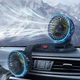 Автомобильный вентилятор двойной Vehicle Fan 12V 8W поворотный 360° Черный 10 см - изображение 5