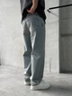 Мужские джинсы Difransel Baggy 34 светло-голубые потертые - изображение 4