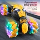 Машинка перевертыш на радиоуправлении с сенсорным браслетом Stunt Car и пультом, подсветка и звуковые эффекты Желтый (i7-160623) - изображение 3