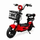 Електровелосипед EVOBIKE Nova MINI AGM (48V/12Ah) 500W, з пасажирським сидінням, кошиком та дисплеєм, у червоному кольорі - зображення 2