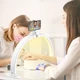 Професійна настільна безтіньова LED лампа для манікюру та б'юті-сфери F-686 Біла 15W 1200 Lm 47х30 см Ергономічна лампа-півмісяць у формі дуги для нарощування вій і татуажу - зображення 2