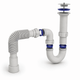 Сифон Kronoplast 1 1/2"*40 с литым прямоточным выпуском с гофротрубой 40*40/50 SU11000043 - изображение 4