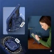 Противоударный защитный чехол ARM Cover для Apple iPad 11 (А16) 2025 с поворотной подставкой 360°, ремешком и держателем для Apple Pencil Black/Blue - изображение 8