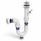 Сифон Kronoplast 1 1/2"*40 с литым прямоточным выпуском и отводом для стиральной машины с ревизией SK13000000 - изображение 4