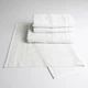Набор банных махровых полотенец с велюровым бордюром 4шт GM Textile 50х70см, 50х90см, 50х90см, 70х140см (Белый) - изображение 1