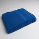 Полотенце банное махровое с велюровым бордюром GM Textile 100х150см 500г/м2 (Синий) - изображение 1