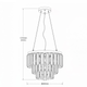 Люстра подвесная PIONA PL400 E14 хром LIGHT SET - изображение 4