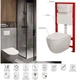 Комплект унитаз с инсталляцией для унитаза Mixxus Premium ELLIPSE-SET-2101 система смыва TORNADO 3. - изображение 2