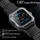 Смарт-годинник Xinwld H30 Bluetooth 1.85" IP68 із дзвінками 113 спортрежимів Black - зображення 4