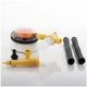 Насадка для шланга Water Blast Cleaner Roto Brush обертова щітка з резервуаром для мийного засобу, універсальним адаптером і довжиною 102 см для миття авто та вікон - изображение 10