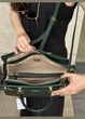 Женская сумка 089 Guess с двумя ручками зеленая - изображение 6