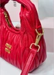 Женская сумка багет Miu miu 18121 красная - изображение 4