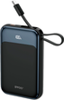 Powerbank BWOO P80 20W 10000 mAh PD USB-C Black (6933654817486) - obraz 1