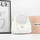 Женская сумка багет Miu miu 2178 белая - изображение 2