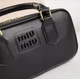 Женская сумка Miu miu 2312 (22×10×7) кросс-боди черная - изображение 3