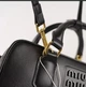 Женская сумка Miu miu 2312 (22×10×7) кросс-боди черная - изображение 4