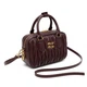 Женская сумка кросс-боди Miu miu 2310 (19×13×6) темно-коричневая - изображение 1