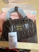 Женская сумка кросс-боди Miu miu 2310 (19×13×6) темно-коричневая - изображение 3