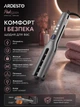 Випрямляч плойка керамічна для волосся Ardesto Pink Touch HC-R365PT пластини з керамічним покриттям та LED-дисплеєм та 5 режимів температури 150-230 °C Сірий з рожевим - зображення 3