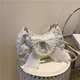 Женская сумка 7056 багет белая - изображение 4