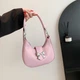Женская сумка 8120 багет розовая - изображение 1