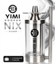 Кальян Yimi Hookah Nix Silver серебристый компактный из нержавеющей стали 22 см полный комплект - изображение 1