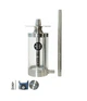Кальян Yimi Hookah Nix Silver серебристый компактный из нержавеющей стали 22 см полный комплект - изображение 3