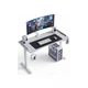 Геймерский компьютерный стол GT Racer T-1452 (140x60x73) White - изображение 2