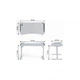 Геймерский компьютерный стол GT Racer T-1452 (140x60x73) White - изображение 4