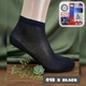 Шкарпетки жіночі короткі літні з сіткою 012S Black, 36-40р. Колір чорний - зображення 1