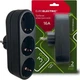 Мережевий розгалужувач EUROELECTRIC X3 16А Black з заземленням (EE-3-16A(black)) - зображення 2