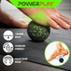 Массажний м'яч PowerPlay PP-4351 Epp Massage Ball (d10) Чорно/Зелений ((d10) Чорно/Зелений) - изображение 7