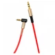 AUX кабель SkyDolphin SR08 Spring Wire, 1.0 м., 3.5 мм., Красный - 372228 - изображение 2