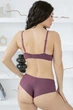 Комплект белья: бюстгальтер push-up и бразилианы 9449 Balaloum марсала 90C/2XL - изображение 2