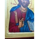 Писаная греческая икона Иисуса Христа Спасителя 22,5×29 см - изображение 5