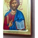 Писаная греческая икона Иисуса Христа Спасителя 22,5×29 см - изображение 8