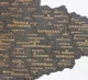 Настенная однослойная карта Украины тёмного цвета без коробки, 55 × 38,5 см Гранд Презент 13 - изображение 5
