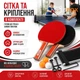 Набор ракеток для настольного тенниса пинг понга, игровой комплект с тремя мячиками и сеткой C-4487 - изображение 3