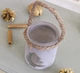 Свічник сірий ялинка лаковане скло h10см Гранд Презент 1014962-3 - зображення 2