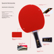 Профессиональный набор для настольного тенниса Peak Table Tennis Paddle для взрослых и студентов, включающий ракетку для тренировок и соревнований по хвату «шейкхэнд» с тремя мячами. - изображение 5